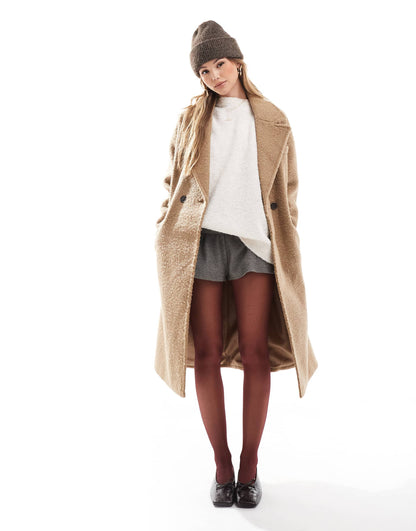 Drop Shoulder Tailored Coat