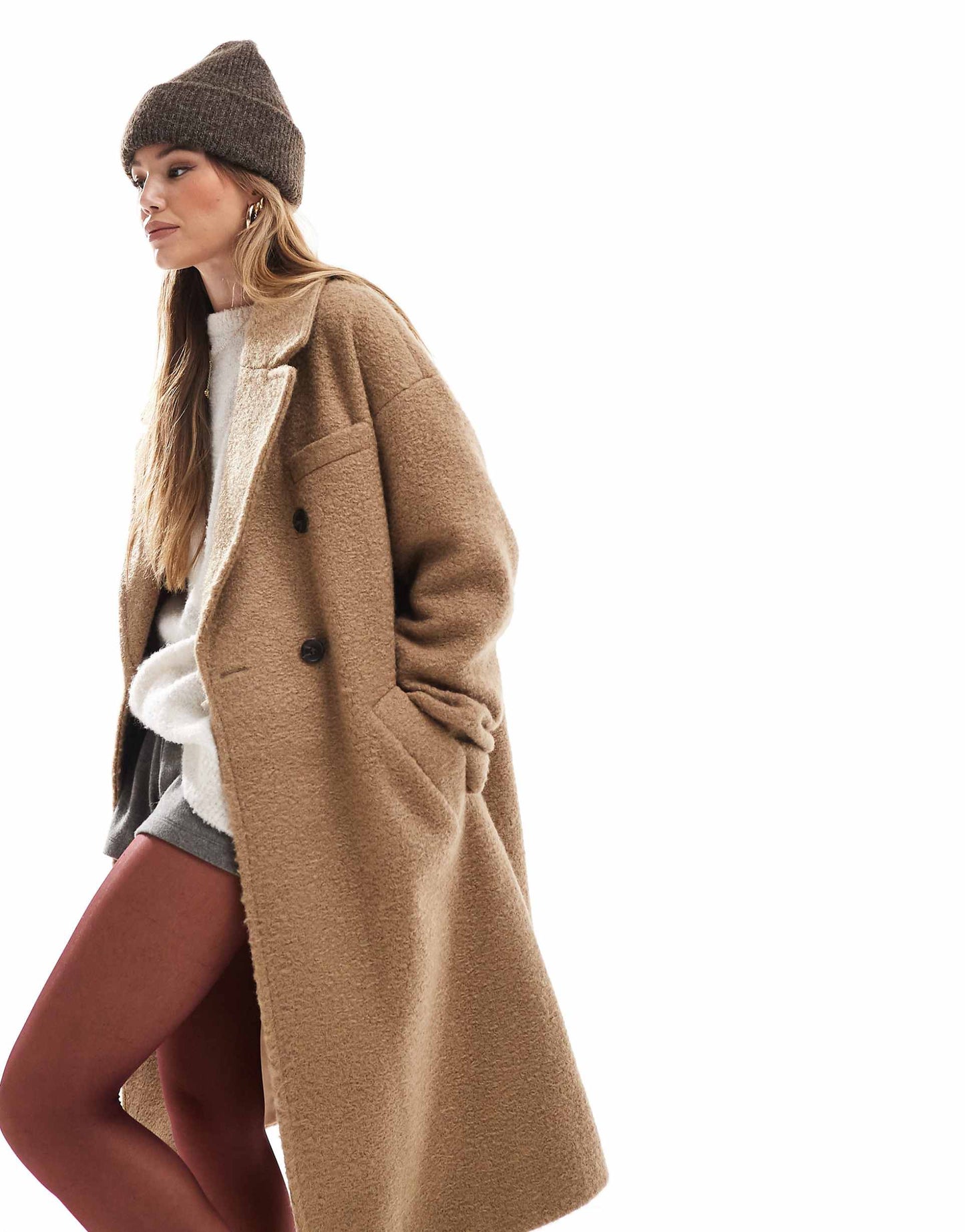 Drop Shoulder Tailored Coat
