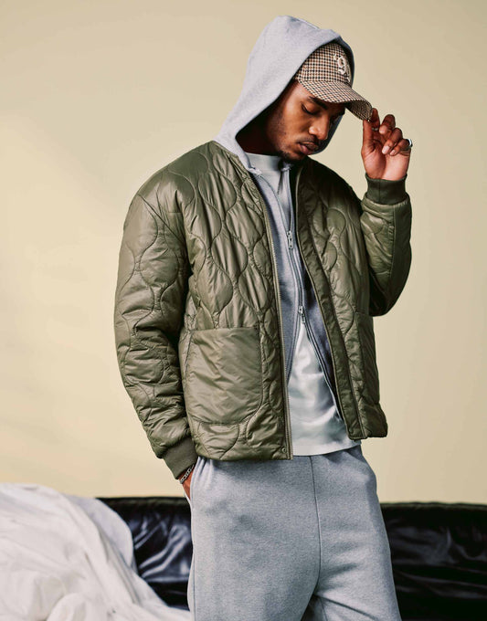 Oversized Quilted Liner Jacket
