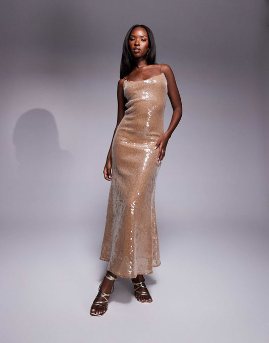 Sequin Maxi Dress