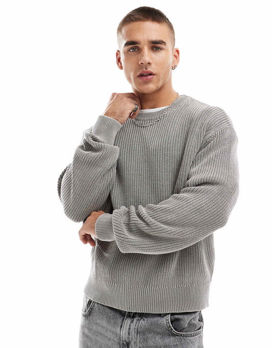 Ribbed Knitted Jumper