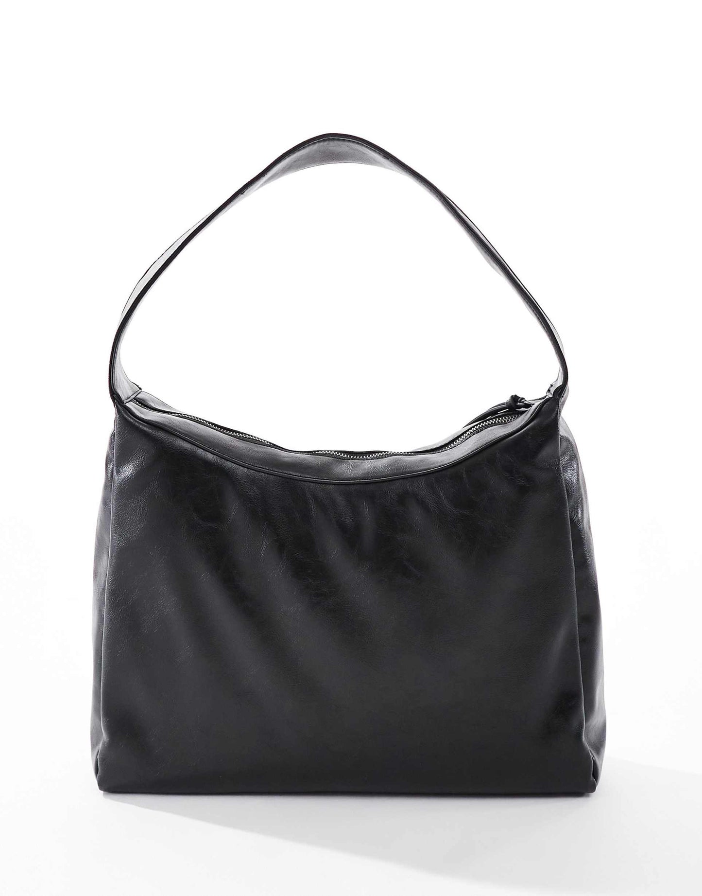 Medium Faux Leather Shopper