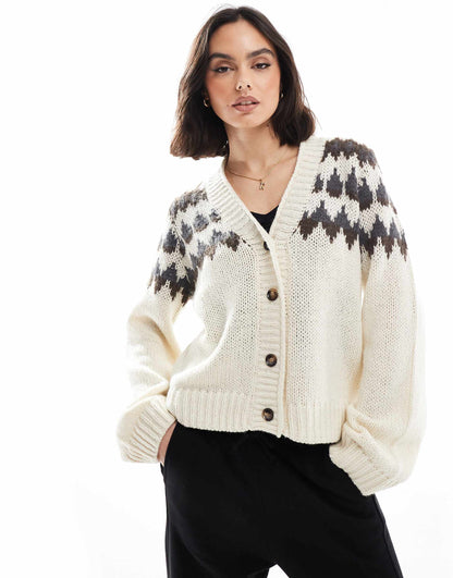 Aware Knitted Fairisle Caridgan