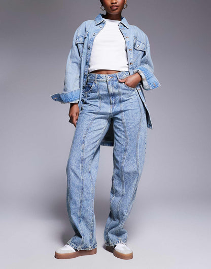 Leni Jeans With Wave Seams