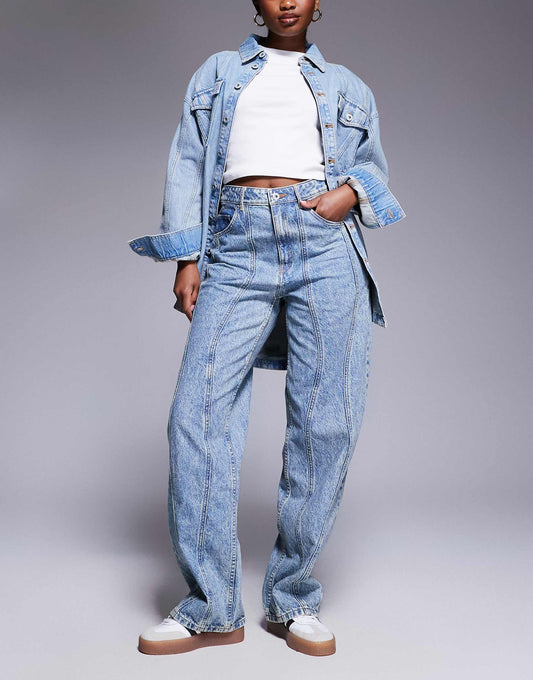 Leni Jeans With Wave Seams