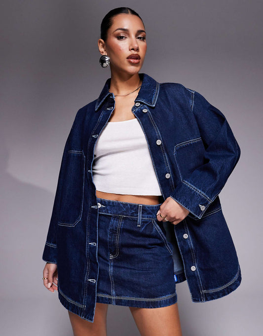 Galane Co-Ord Longline Denim Jacket
