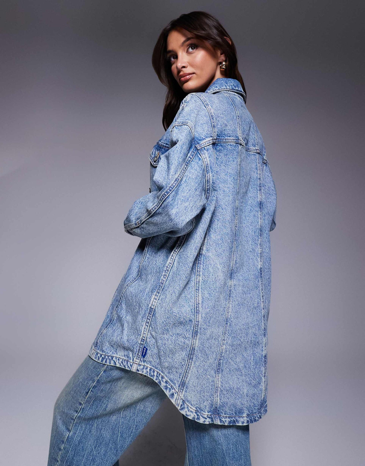 Girvana Oversized Denim Overshirt