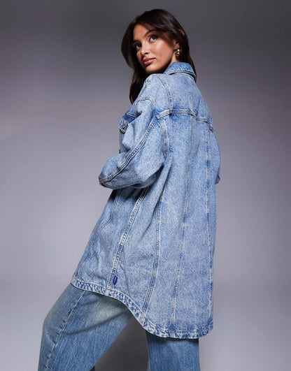 Girvana Oversized Denim Overshirt