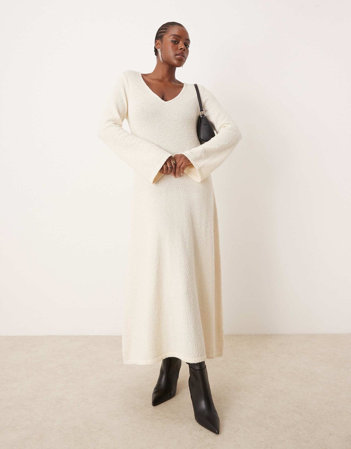 Curve Boucle Knit Midaxi Dress