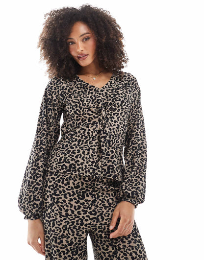 Knot Front Jersey Top Co-Ord