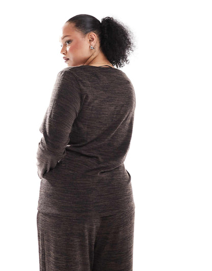 Curve Cross Front Jersey Top Co-Ord
