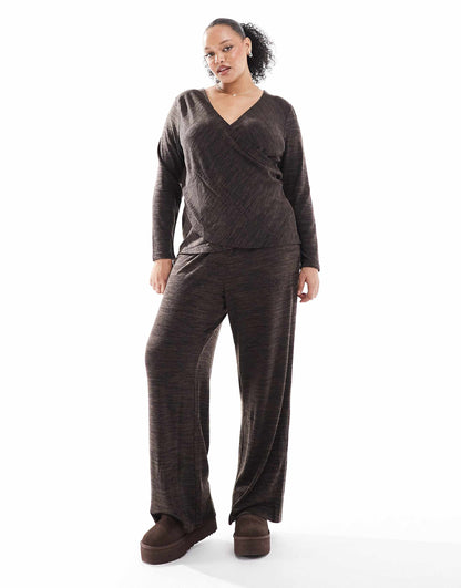 Curve Wide Leg Jersey Trouser Co-Ord