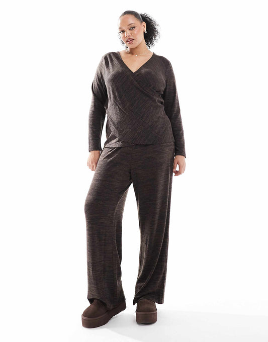 Curve Wide Leg Jersey Trouser Co-Ord