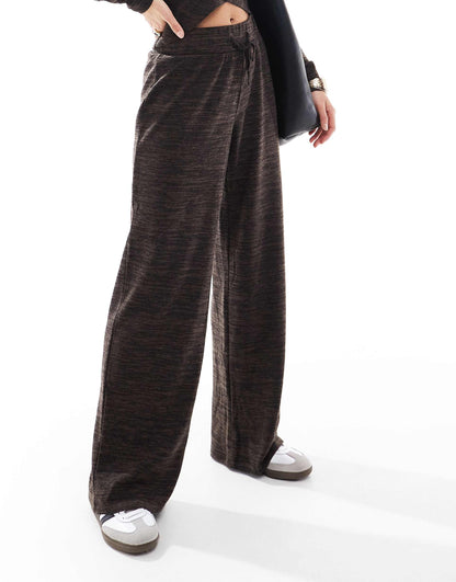 Petite Wide Leg Jersey Trouser Co-Ord