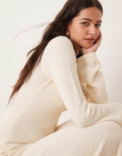 Boucle Knit Midaxi Dress