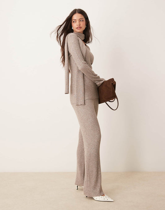 Ribbed Knit Trouser Co-Ord