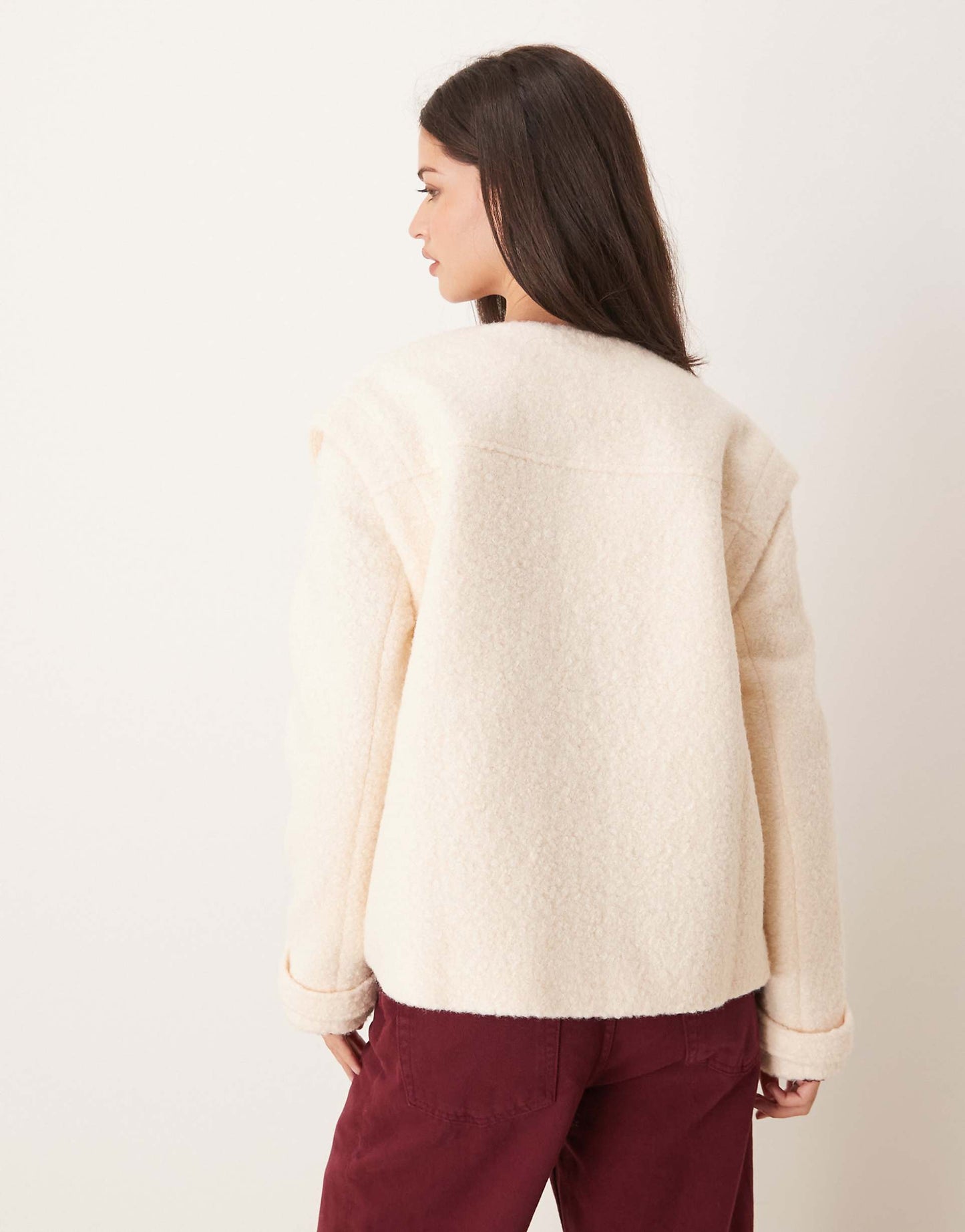 Cropped Boucle Jacket