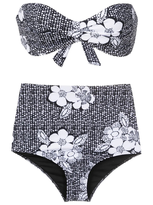 Floral-Print Bikini Set