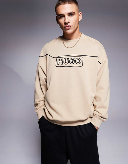 Noideryos Loose Fit Sweatshirt With Line Logo