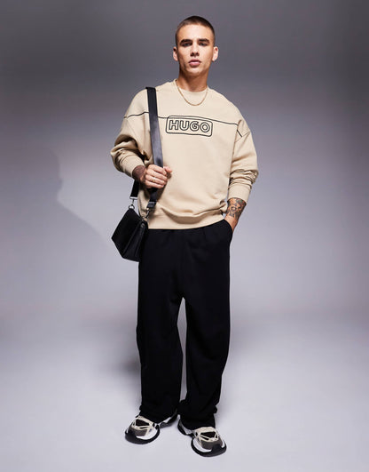Noideryos Loose Fit Sweatshirt With Line Logo