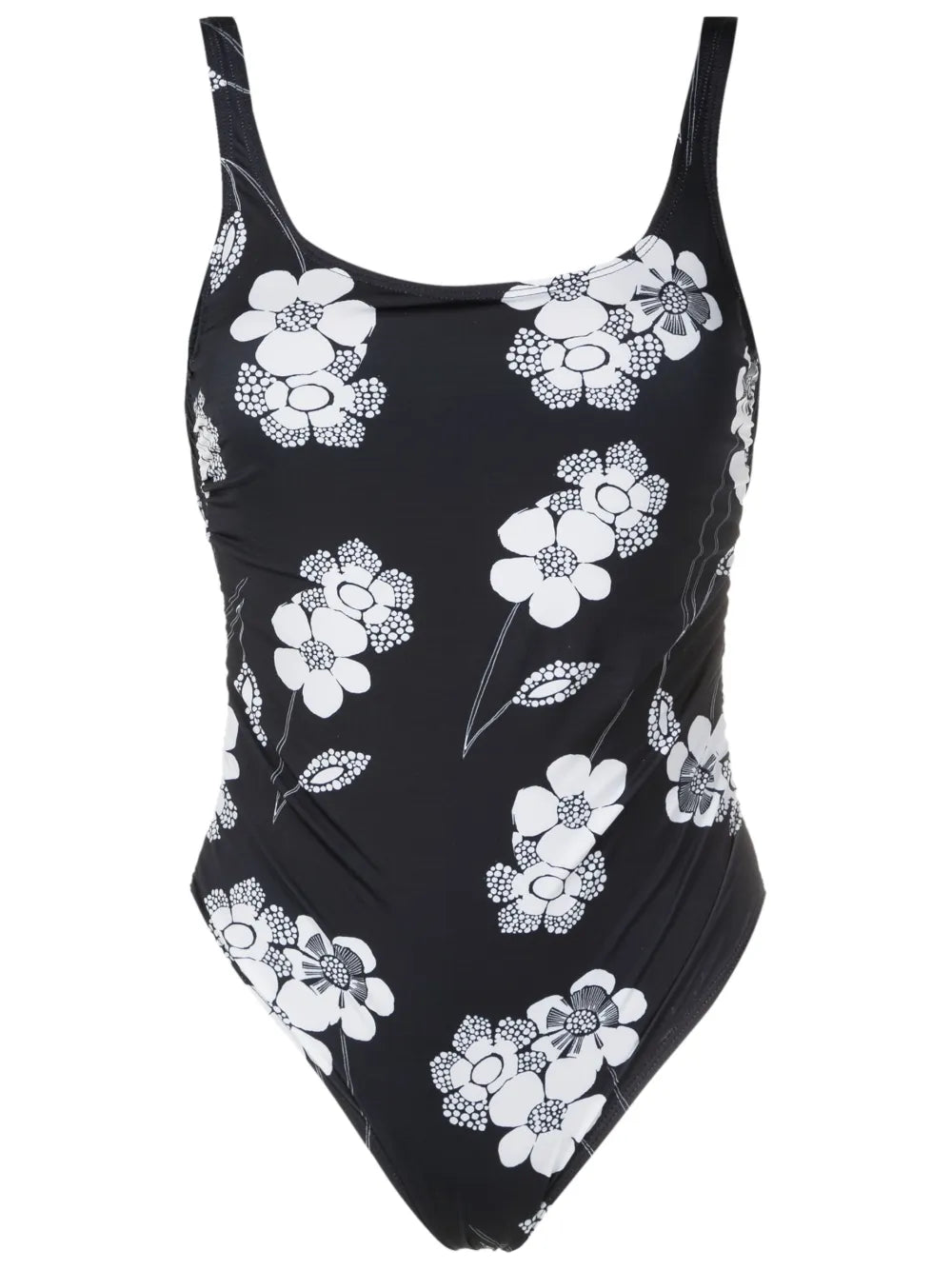 Floral-Print Scoop-Back Swimsuit