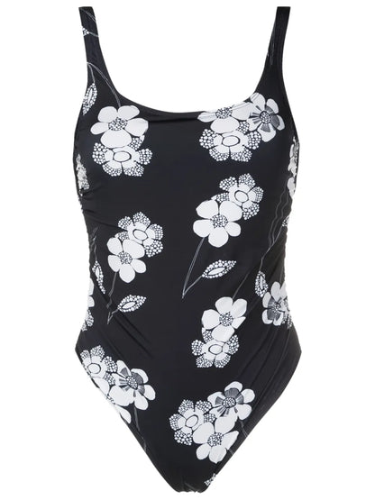 Floral-Print Scoop-Back Swimsuit