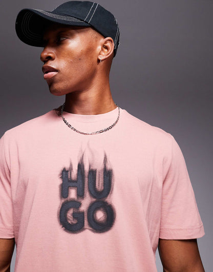 Delayer Chest Print T-Shirt With Smoked Stacked Logo