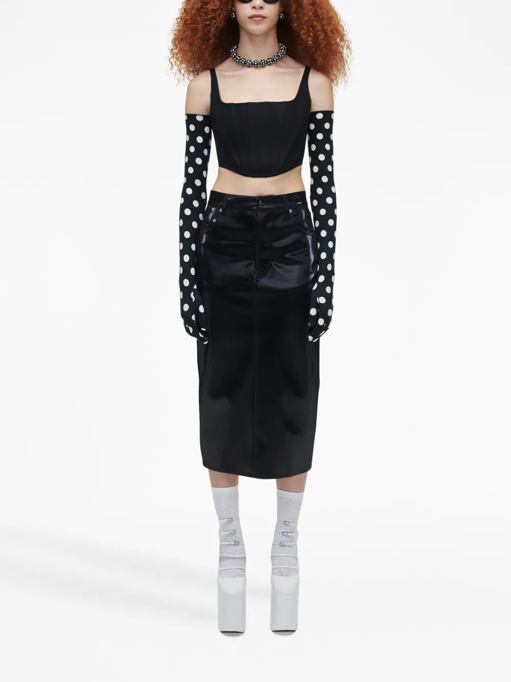 Reflective Midi Skirt