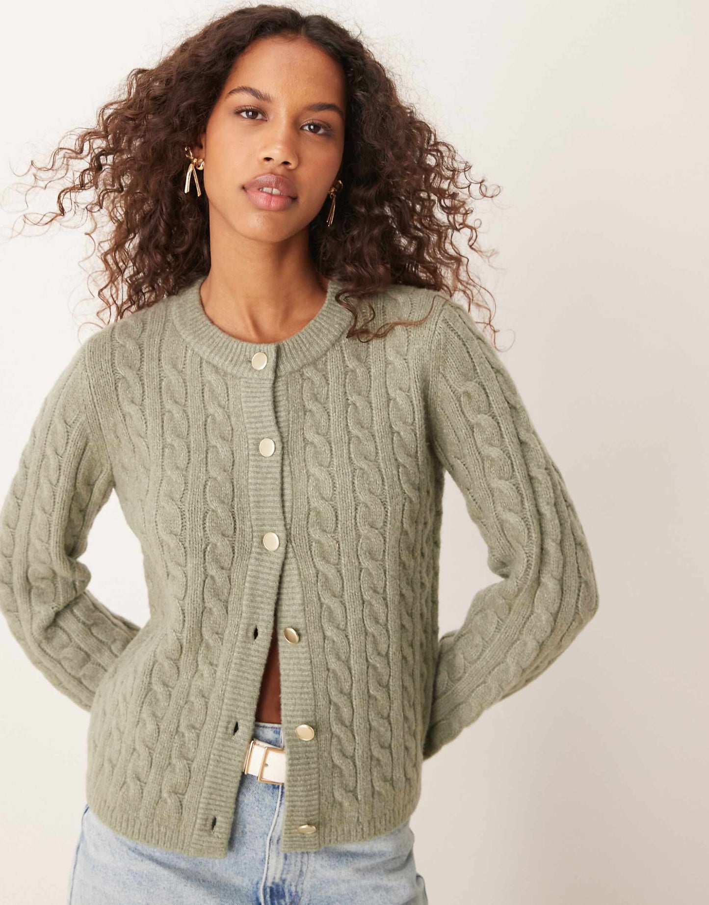 Button Up Knit Cardigan