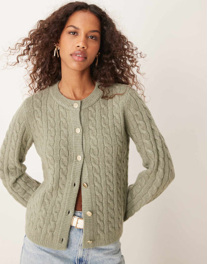 Button Up Knit Cardigan