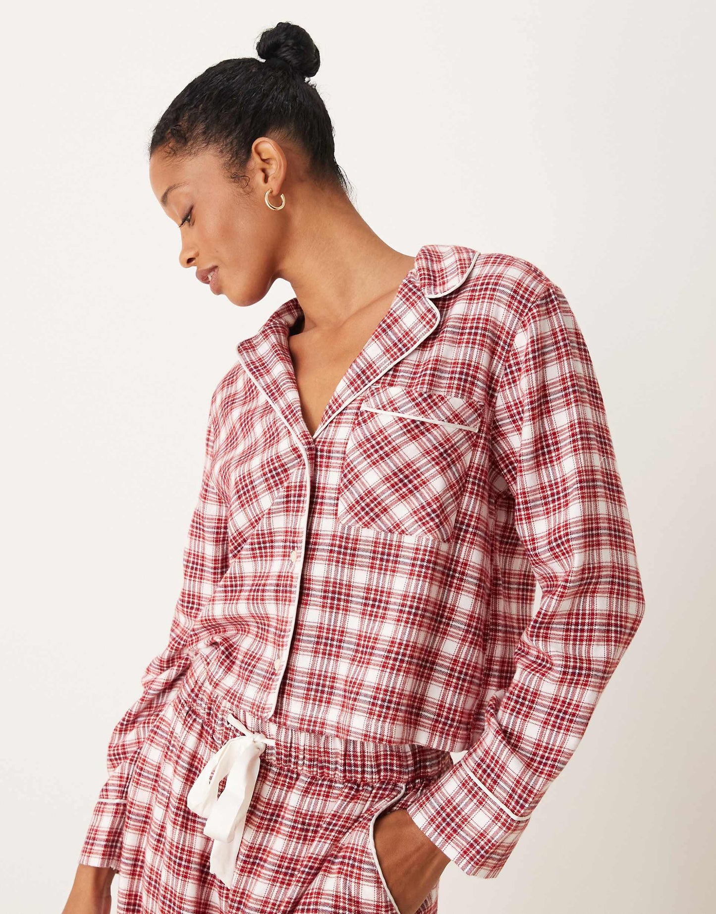 Co-Ord Cropped Pyjama Shirt
