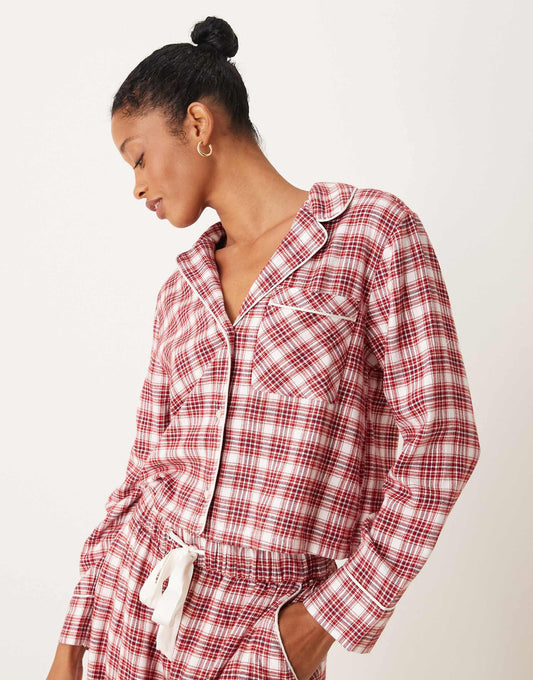 Co-Ord Cropped Pyjama Shirt