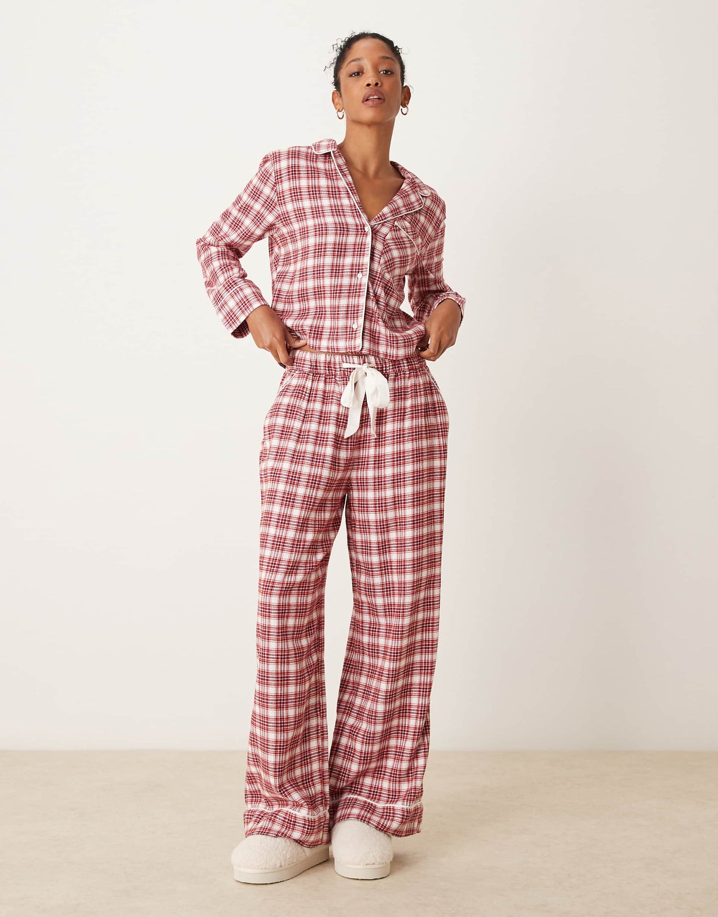 Co-Ord Cropped Pyjama Shirt