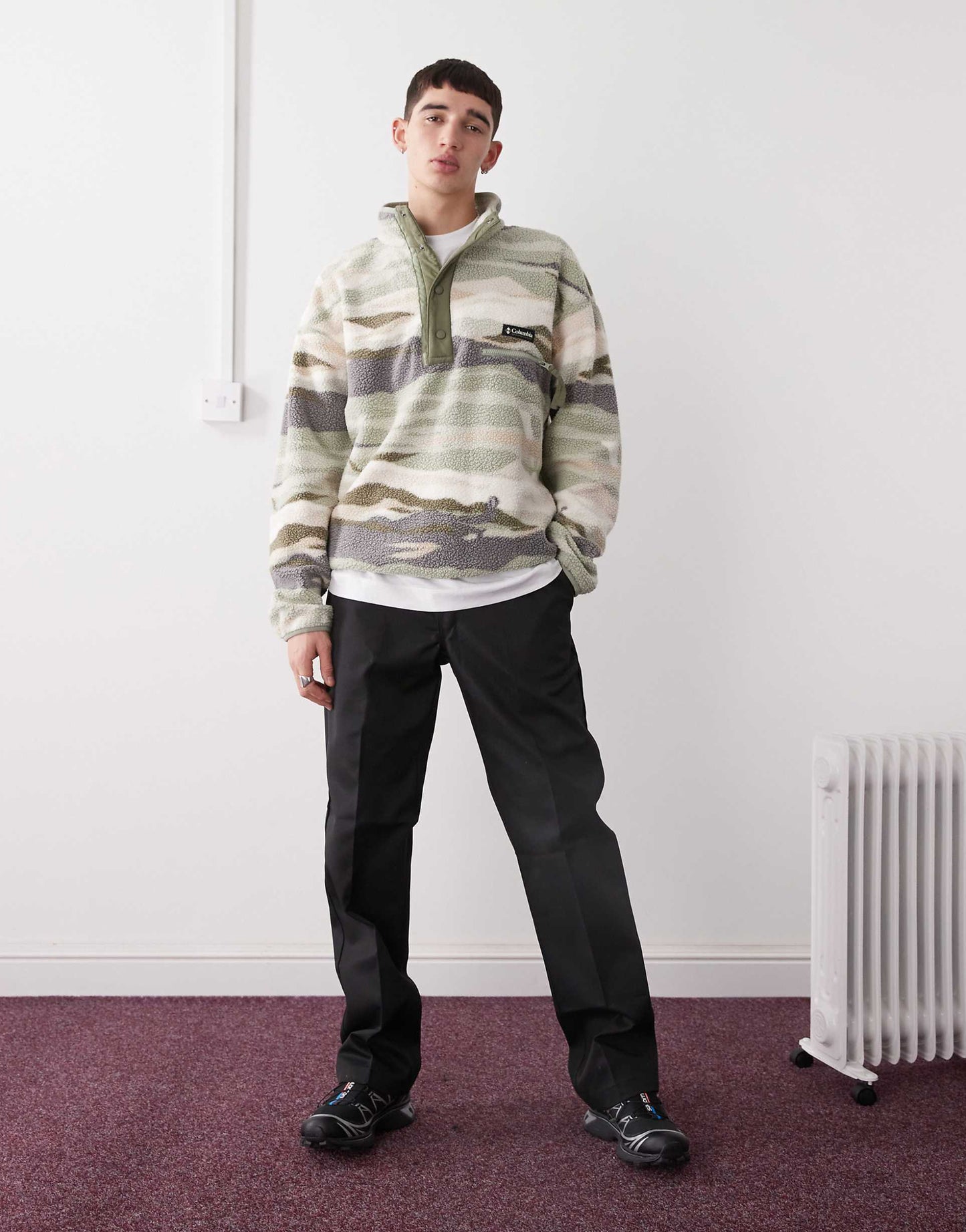 Helvetia Ii Printed Half Snap Fleece