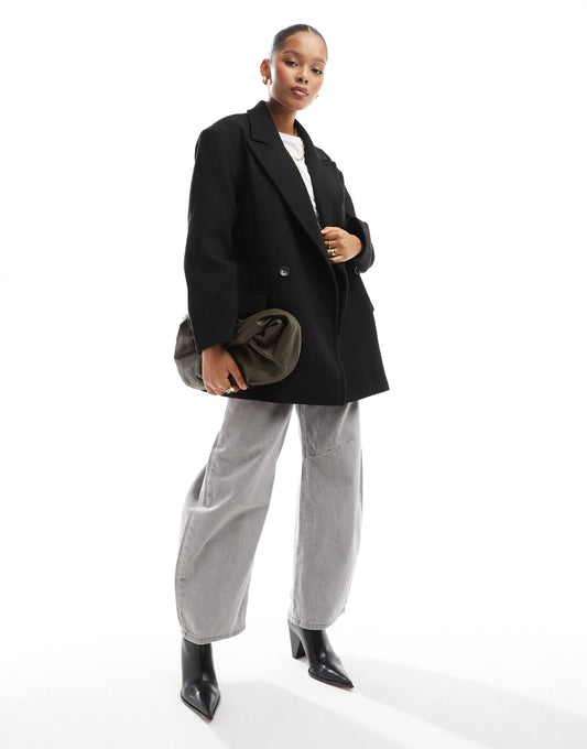 Boxy Oversized Tailored Coat