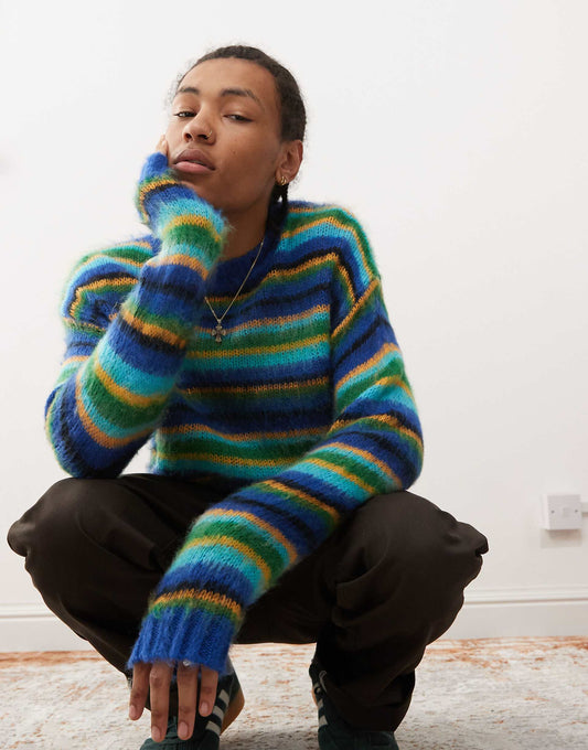 Brushed Oversized Crew Neck Jumper