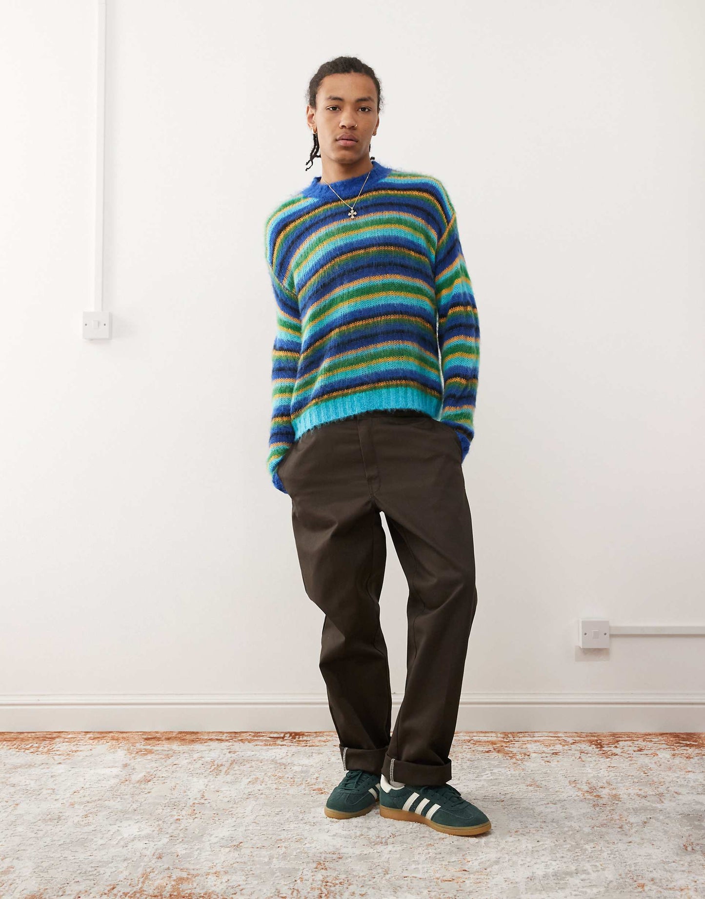 Brushed Oversized Crew Neck Jumper