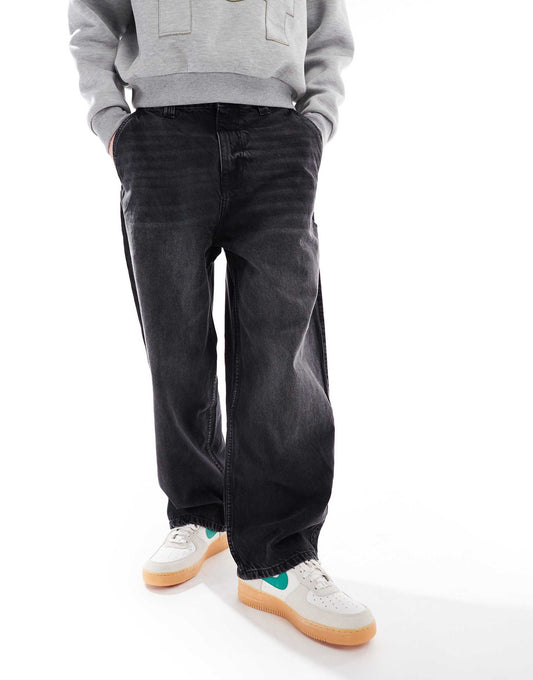 Skater Fit Washed Jeans