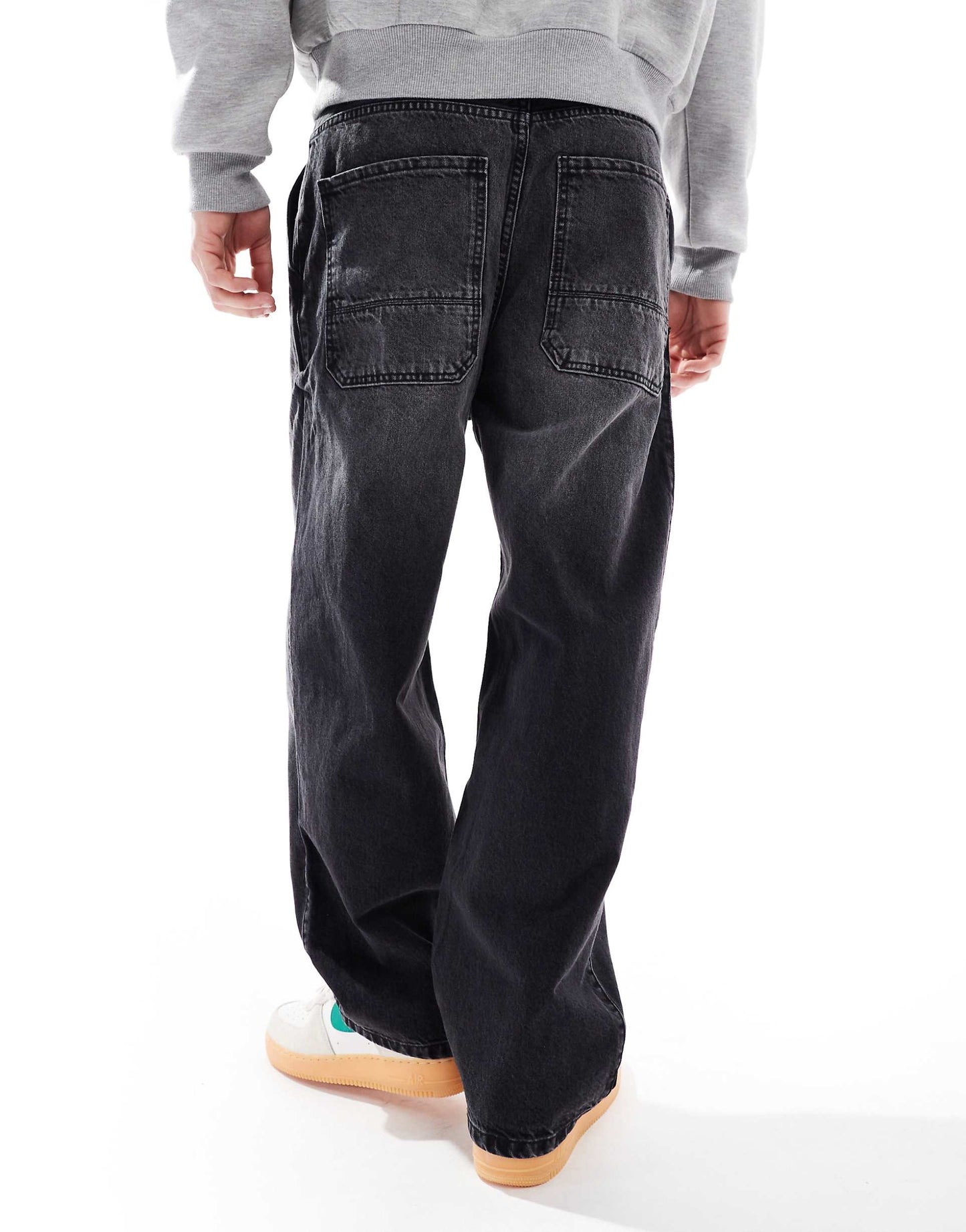 Skater Fit Washed Jeans