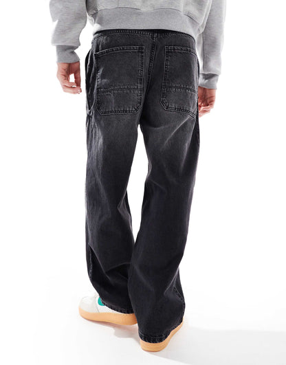Skater Fit Washed Jeans