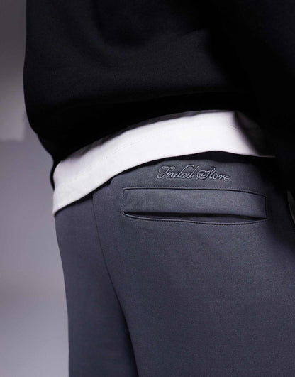 Wide Leg Contrast Side Stripe Joggers