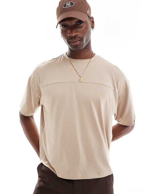 Oversized Boxy T-Shirt With Sports Feel