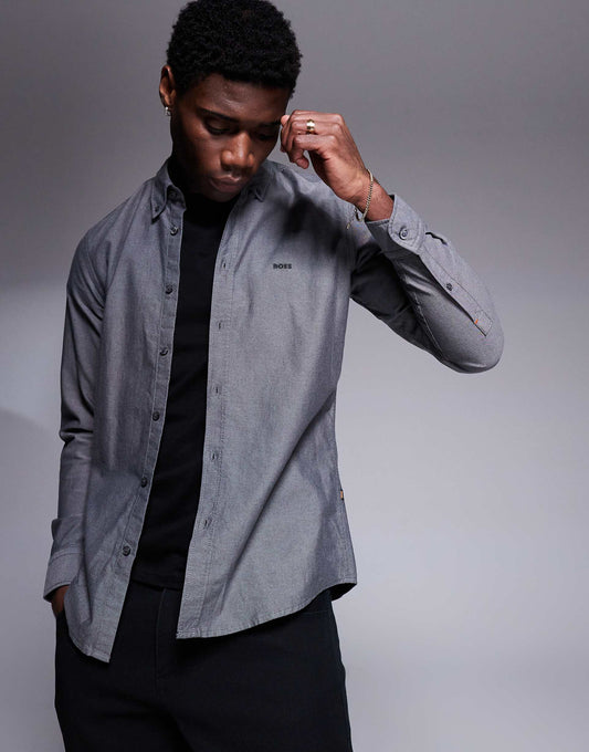 Rickert Tonal Logo Oxford Shirt Regular Fit
