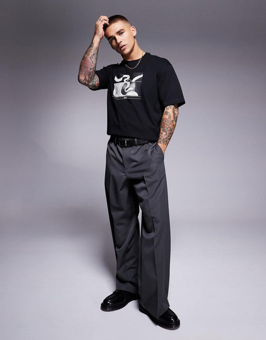 Te_Barragan X-Ray Snake Logo Print T-Shirt Relaxed Fit