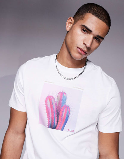 Te_Mextour Cactus Logo Print T-Shirt Regular Fit