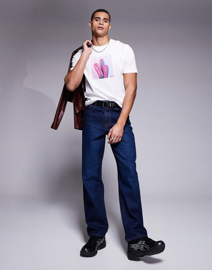 Te_Mextour Cactus Logo Print T-Shirt Regular Fit
