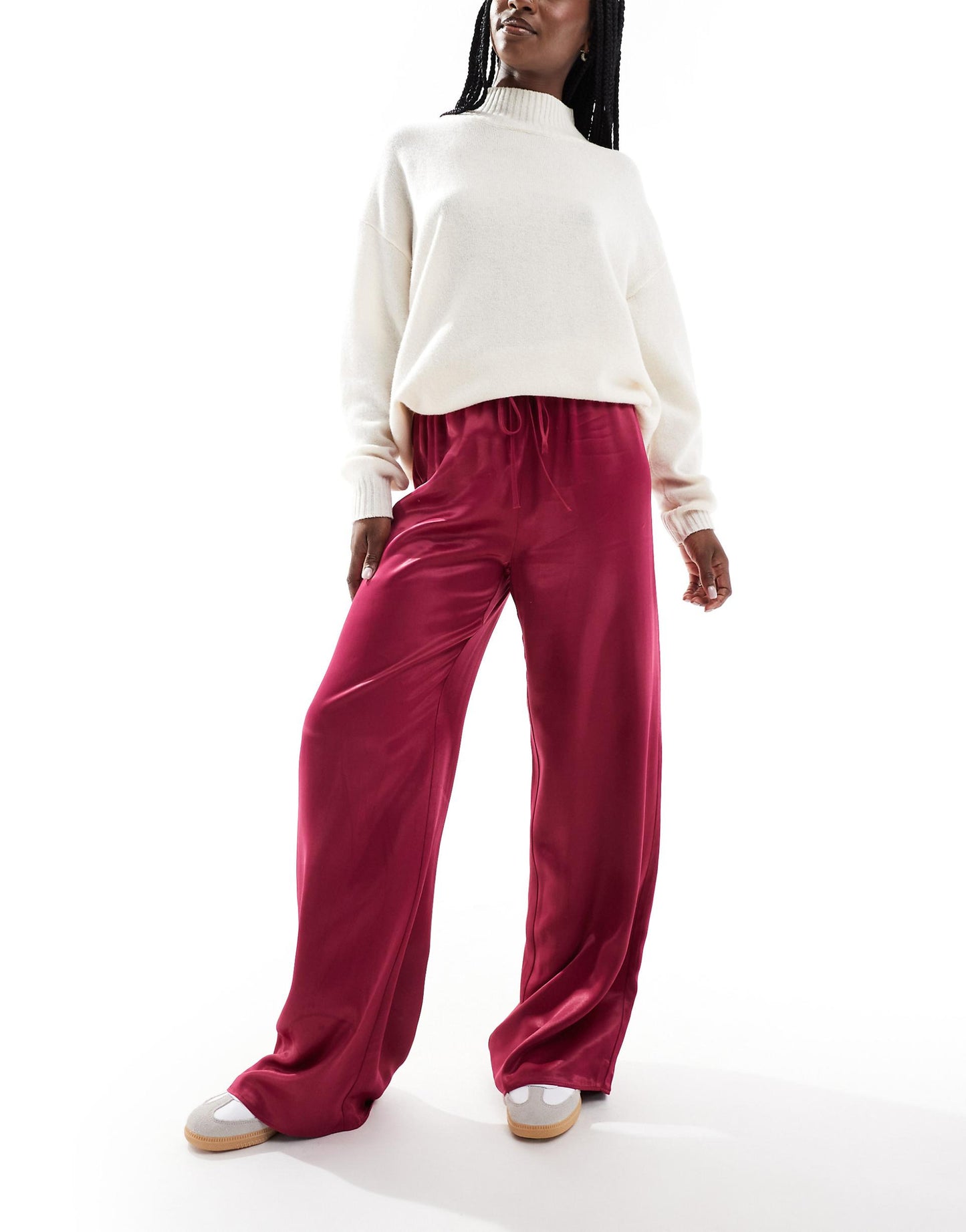 Satin Wide Leg Trouser