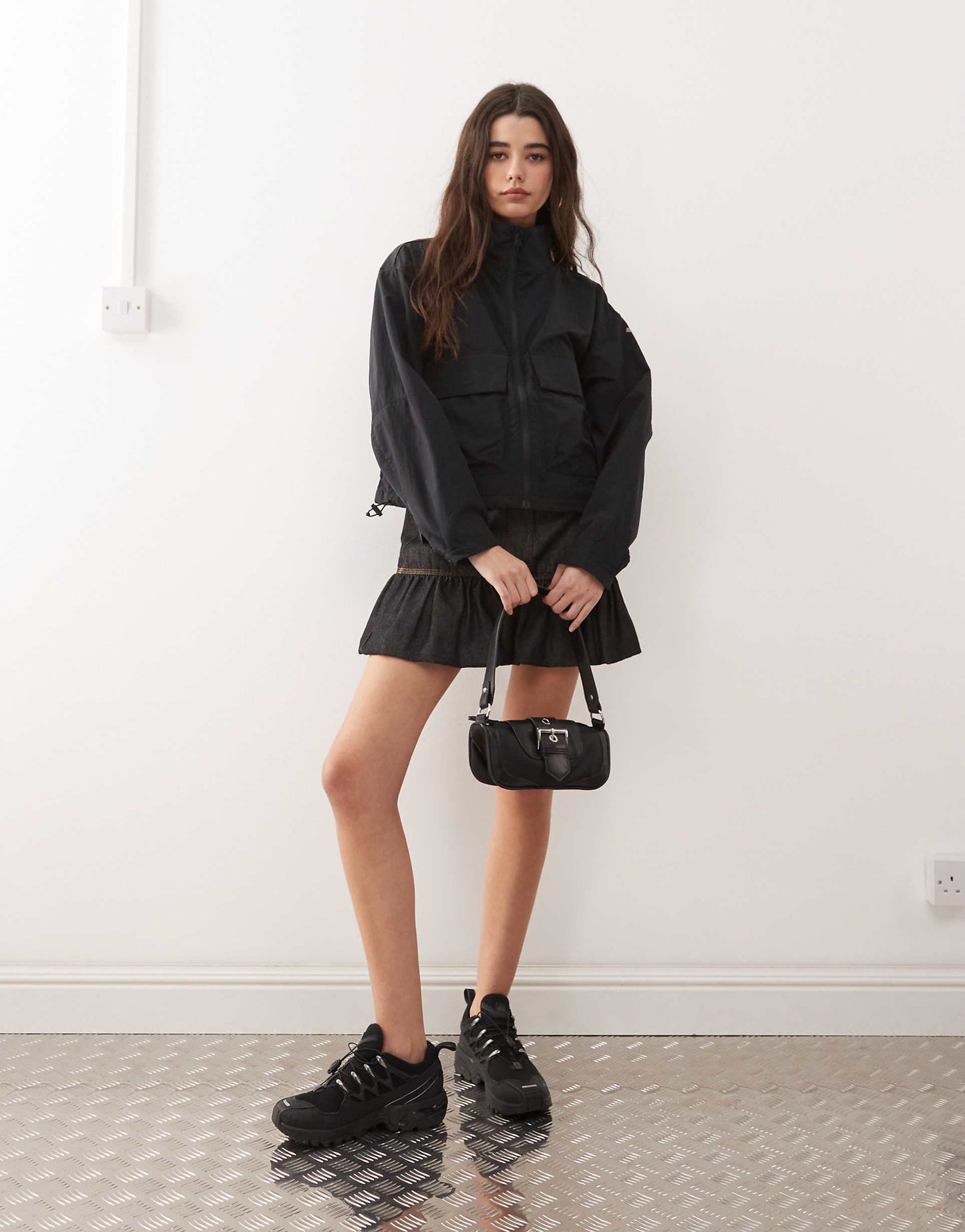 Paracutie Cropped Cargo Windbreaker