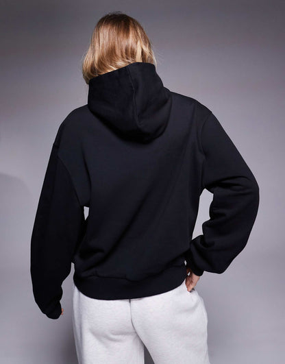 Disney Unisex Boxy Oversized Heavyweight Hoodie With Mickey Mouse & Friends Embroidery