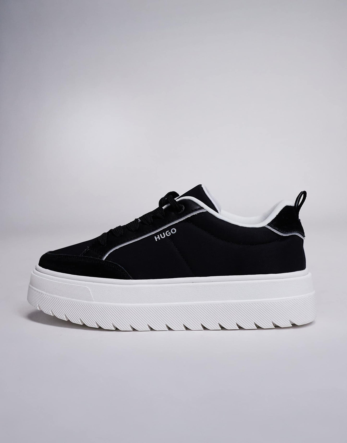 Lyssa Nylon Detail Platform Trainer